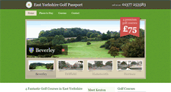 Desktop Screenshot of eastyorkshiregolf.co.uk