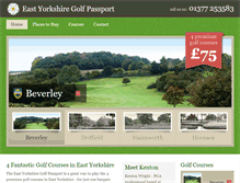 Tablet Screenshot of eastyorkshiregolf.co.uk